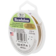 Cavetto acciaio 7 fili mm. 0.30 Dorato satinato x m. 31