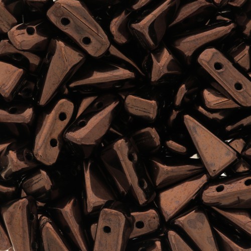 Perle di vetro Vexolo 5x8 mm - Dark Bronze x30