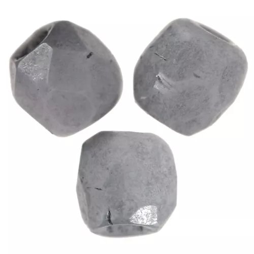 Faccette da 2 mm - Chalk White Grey Luster x50