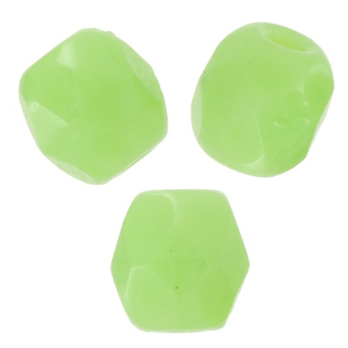 Sfaccettate mm 3 Opaque Light Olivine x50