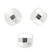 Perle sfaccettate rotonde - sfera sfaccettata 2 mm - Argento 925 x50