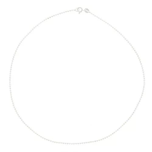Girocollo a palline diamantato 1,5 mm in Argento 925 x38cm