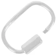 Chiusura ovale da avvitare 22x14 mm - Argento 925 x1