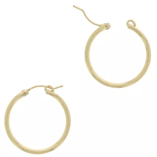 Orecchini cerchio 27 mm Gold filled x2
