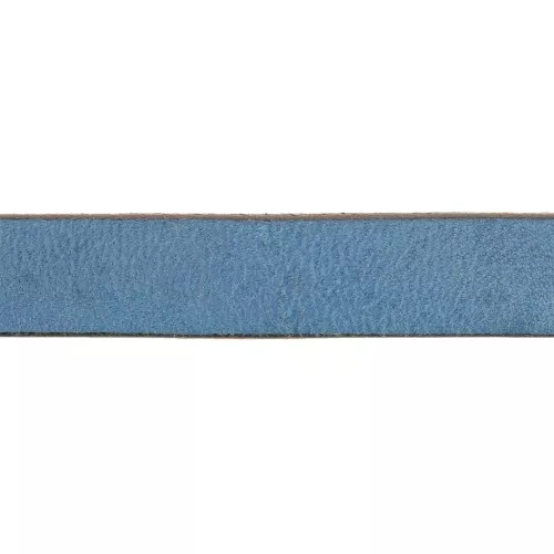 Laccetto cuoio mm. 10 Blu Pavone x30cm