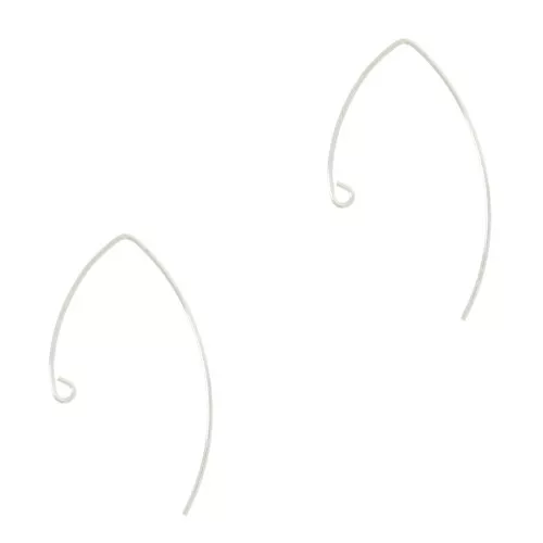 Orecchini filo da decorare 21 mm in argento 925 x2