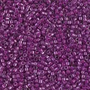 Miyuki Delica 11/0 DB0281 - Luster Crystal Lined Fuchsia x 100 g