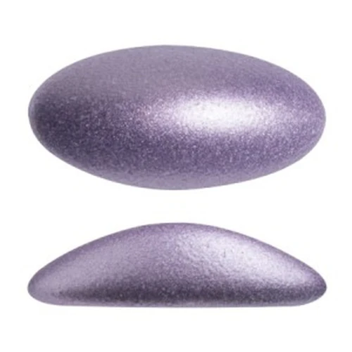 Athos 3D par Puca® cabochon ovale di vetro 20x10 mm Purple Metallic Mat x1