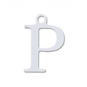 Ciondolo lettera P - mm. 15 in Argento 925 x1|raw }}