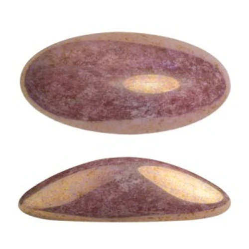 Athos 3D par Puca® cabochon ovale di vetro 20x10 mm Opaque Lilas Ceramic Look x1