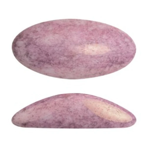 Athos 3D par Puca® cabochon ovale di vetro 20x10 mm Opaque Light Rose Ceramic Look