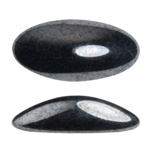Athos 3D par Puca® cabochon ovale di vetro 20x10 mm Jet Hematite x1