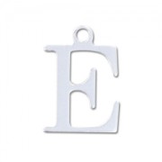Ciondolo lettera E - mm. 15 in Argento 925 x1|raw }}