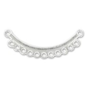 Separatori 11 anellini mm. 36 argentato  x6|raw }}