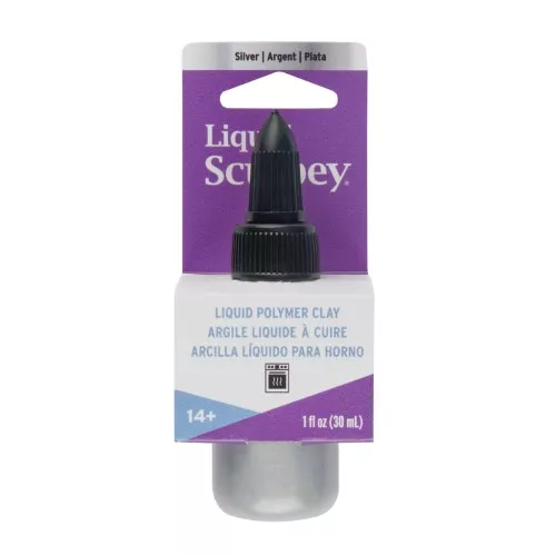 Pasta liquida Sculpey - Argilla liquida da cuocere - Silver x30ml