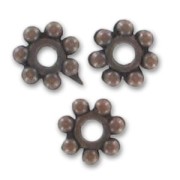 Intercalari di metallo mm.4 rame antico x20|raw }}