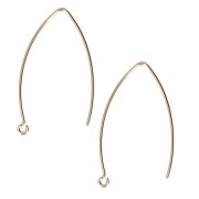 Orecchini filo 32 mm in Gold filled x40|raw }}