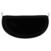Distanziatore per collana in pietra gemma 33x19 mm - Argento 925 Onice nero x1