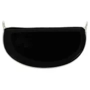 Distanziatore per collana in pietra gemma 33x19 mm - Argento 925 Onice nero x1