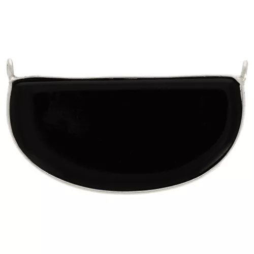 Distanziatore per collana in pietra gemma 33x19 mm - Argento 925 Onice nero x1
