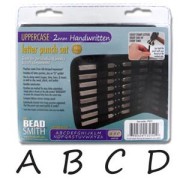 Punzoni lettere: Maiuscola Manoscrit 2 mm