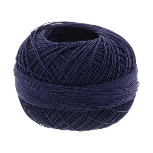 Filo cotone Lizbeth dimensione 80 Navy blue n°654 x168m