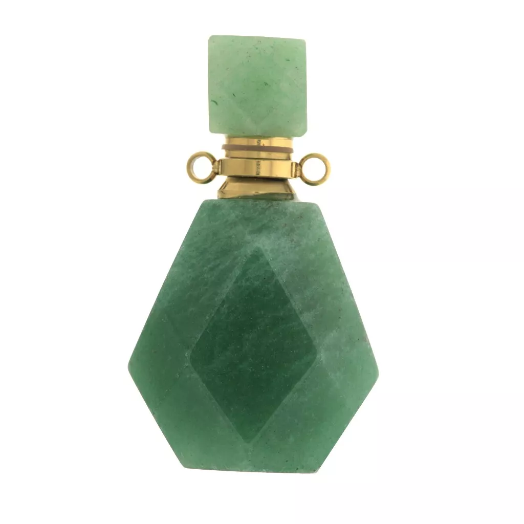 Purelei Orecchini Aventurina Verde In Acciaio Inox Oro 18K - Perla Naturale 4,75mm - Impermeabili - 3