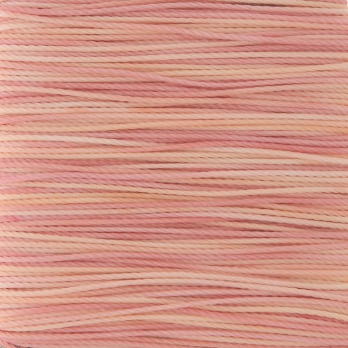 Filo Toho Amiet 0.5 mm - Fine Peach variegated x20m