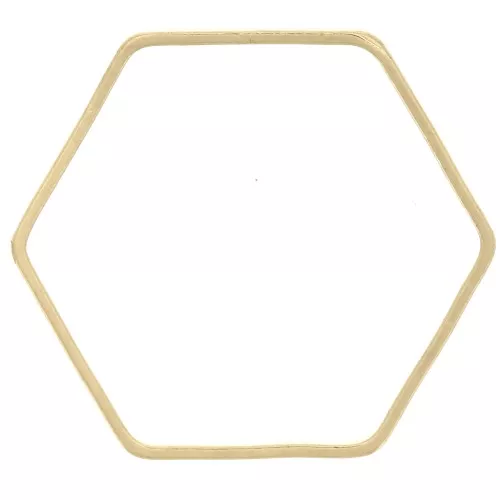 Base di montaggio e tessitura esagonale 22x20 mm - Dorato x1