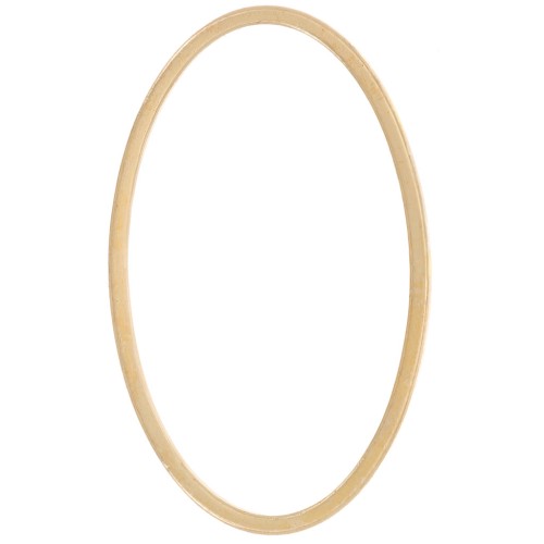 Base di montaggio e tessitura ovale 26x16 mm - Dorato x1