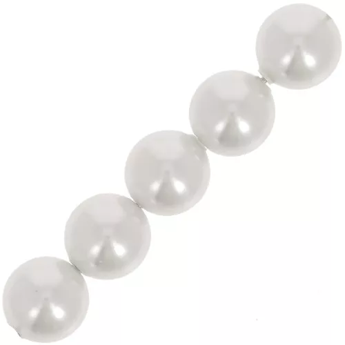 Perline PureCrystal 5810 mm. 6 White Pearl x10