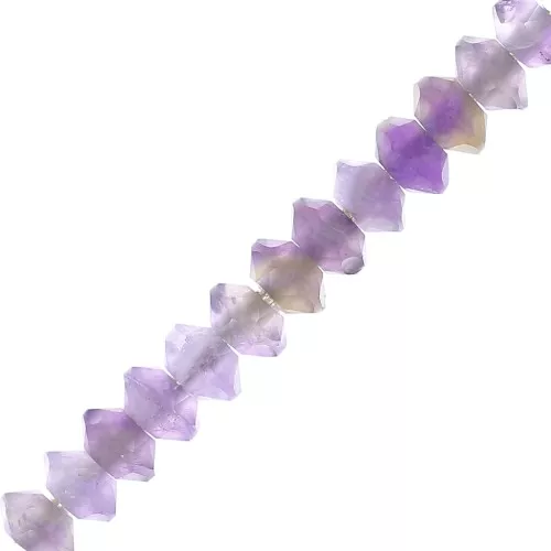 Perle rondelle sfaccettate pietra gemma 3x2 mm - Ametista x20