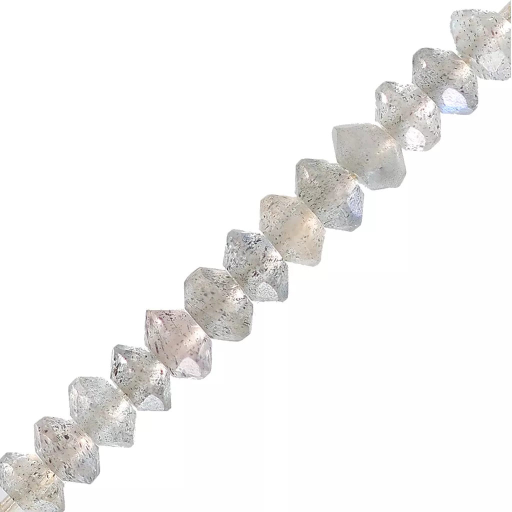 Ganesh Gems Perline Di Tormalina Naturale Micro Sfaccettate, 2 Mm, Filo Da 35,5 Cm - Per Creazione Gioielli Fai Da Te