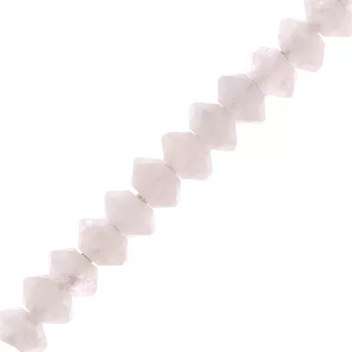 Perle rondelle sfaccettate pietra gemma 3x2 mm - Pietra di luna x20