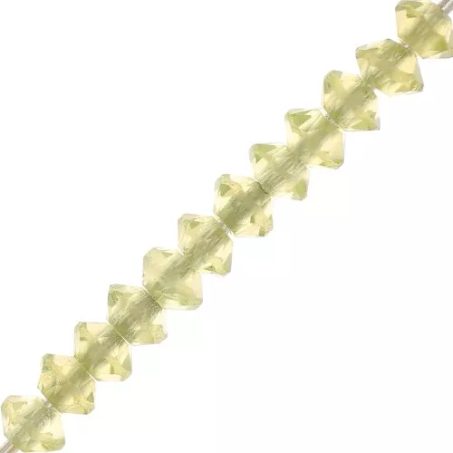 Perle rondelle sfaccettate pietra gemma 3x2 mm -Peridoto x20