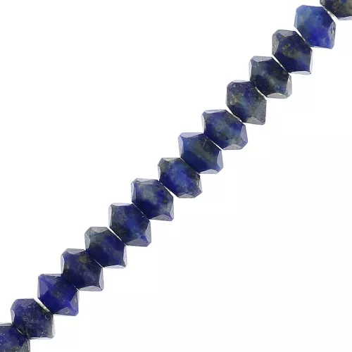 Perle rondelle sfaccettate pietra gemma 3x2 mm - Lapis lazzuli x20