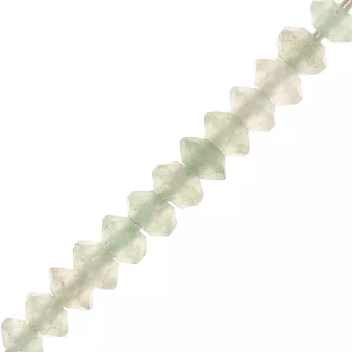 Perle rondelle sfaccettate pietra gemma 3x2 mm - Avventurina x20