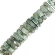 Perle sfaccettate di Perla - pietra semipreziosa 5,5x2 mm - Turchese africano x20