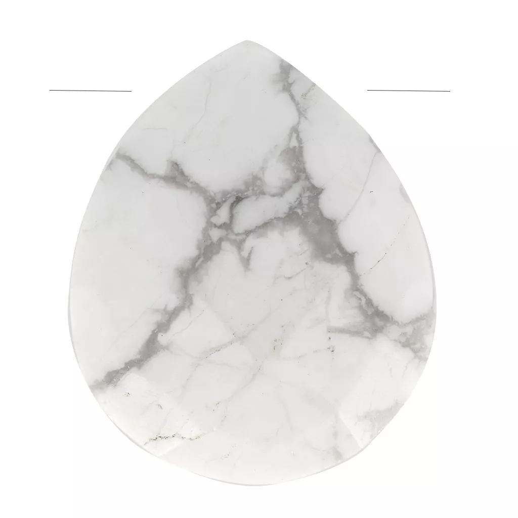 Ciondolo Pera Briolette In Zirconia Cubica - Blu Londra 12x16mm - Nuovo Con Etichette