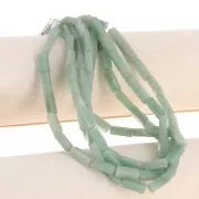 Perle tubi in pietra gemma 13x4 mm - Avventurina x40cm