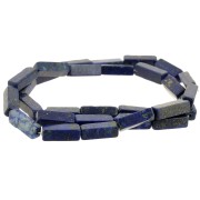 Perle tubi in pietra gemma 13x4 mm - Lapis lazzuli x39cm|raw }}