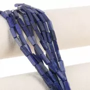 Perle tubi in pietra gemma 13x4 mm - Lapis lazzuli x39cm