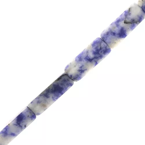 Perle tubi in pietra gemma 13x4 mm - Sodalite x40cm