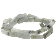 Perle tubi in pietra gemma 13x4 mm - Labradorite x40cm