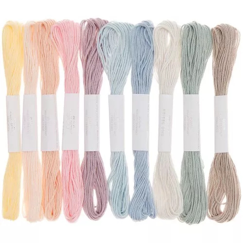 Assortimento di 10 Fili da ricamo 100% coton - Rico Design - Pastello x1