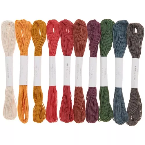 Assortimento di 10 Fili da ricamo 100% coton - Rico Design - Terroso x1