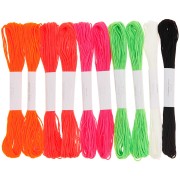 Assortimento di 10 Fili da ricamo - Rico Design - Fluo x1|raw }}