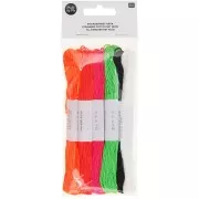 Assortimento di 10 Fili da ricamo - Rico Design - Fluo x1