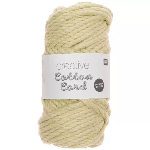 Bobina di corda in cotone per macramè 6mm Creative Cotton Cord Verde Pastello x25m