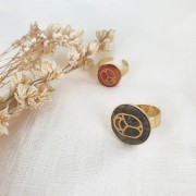 Cabochon tondo piatto 15mm-scarabeo esclusiva Perles & Co imitazione turchese- Do